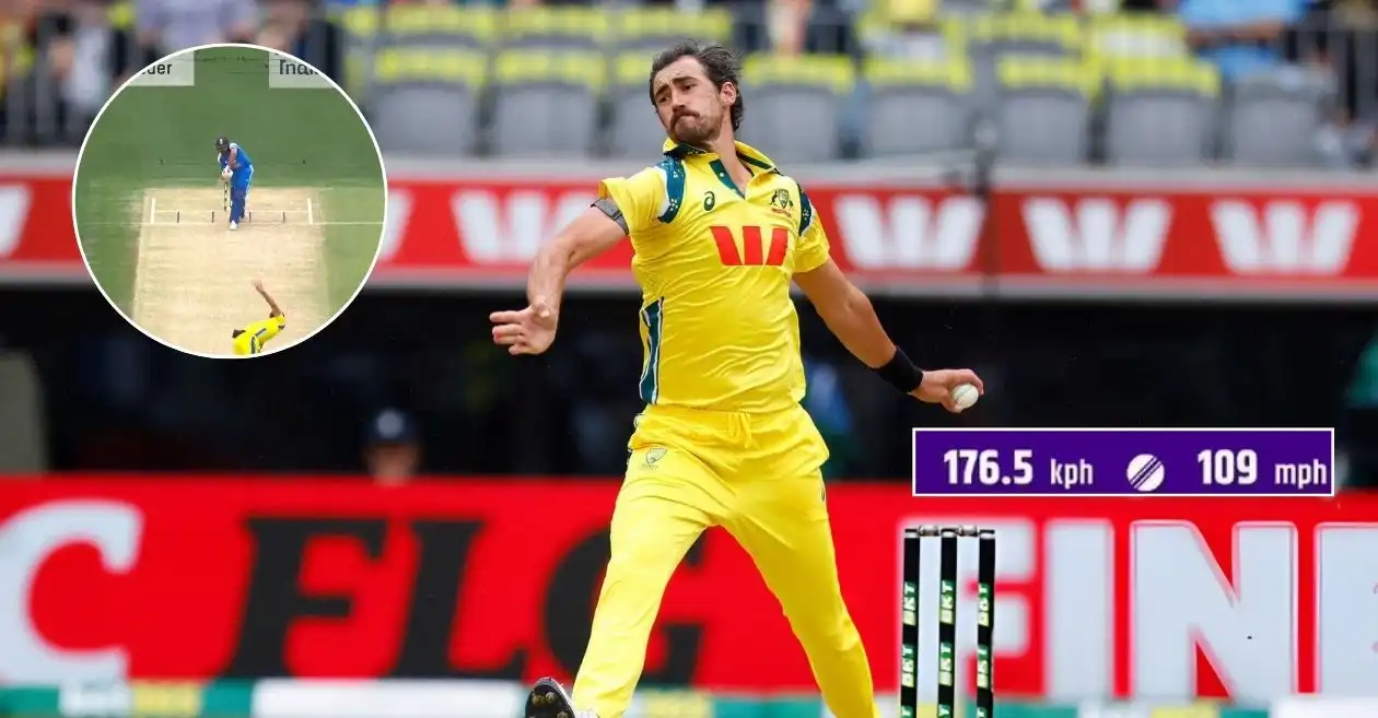 AUS vs IND: Did Mitchell Starc bowl world’s fastest delivery? speed gun clocks 176.5 kmph during 1st ODI