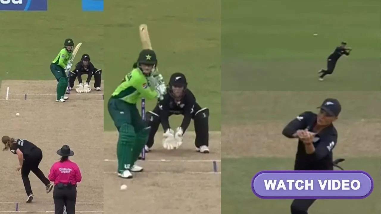 Women’s World Cup 2025 [WATCH]: Suzie Bates plucks a stunner to remove Muneeba Ali in NZ-W vs PAK-W game