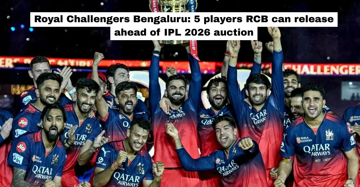 Royal Challengers Bengaluru: 5 players RCB can release ahead of IPL 2026 auction