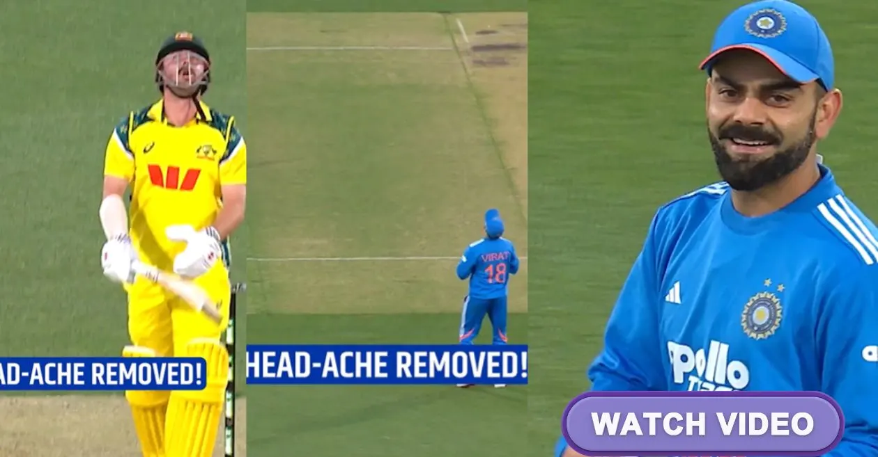 AUS vs IND [WATCH]: Virat Kohli’s crucial catch sends Travis Head packing in Adelaide ODI