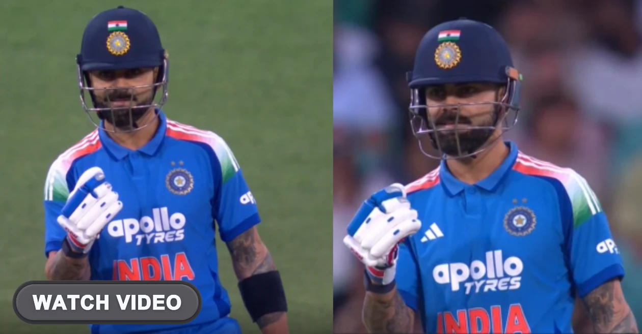 AUS vs IND [WATCH]: Virat Kohli celebrates humorously after scoring a single at SCG following two consecutive ducks