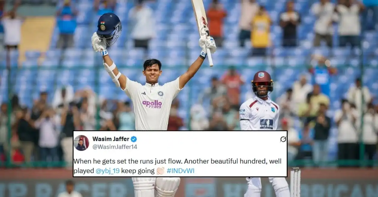 Fans go wild as Yashasvi Jaiswal hits a dazzling century on Day 1 of IND vs WI second Test