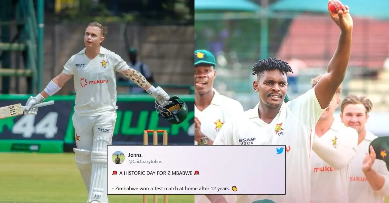 Fans react as Ben Curran & Richard Ngarava propel Zimbabwe to an innings and 73 runs win over Afghanistan in one-off Test