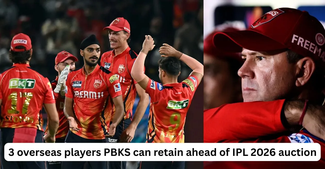Punjab Kings: 3 overseas players PBKS can retain ahead of IPL 2026 auction