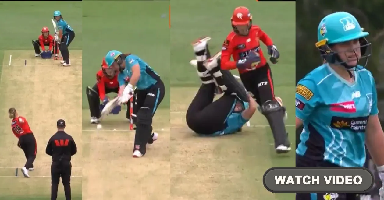 WBBL|11 [WATCH]: Alice Capsey outsmarts Nadine de Klerk as Melbourne Renegades edge out Brisbane Heat in a rain-affected contest