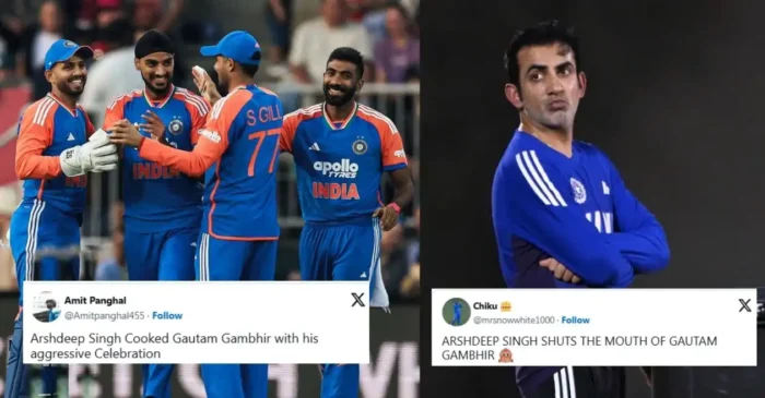 Fans troll Gautam Gambhir after Arshdeep Singh gives India a perfect start in 3rd T20I against Australia
