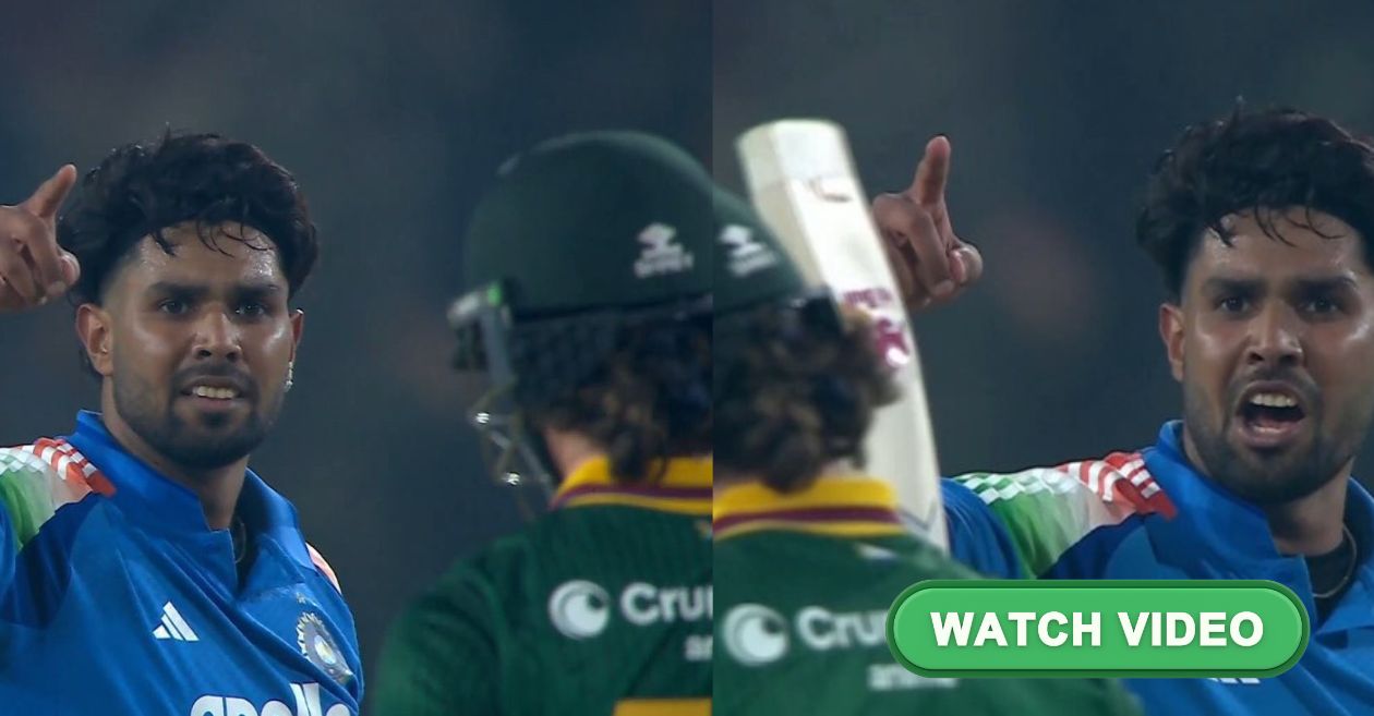 IND vs SA [WATCH]: Harshit Rana gives an aggressive send off to Dewald Brevis after dismissing him during Ranchi ODI