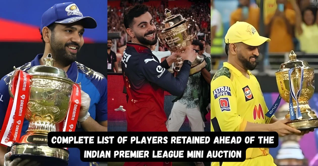 IPL 2026 Retentions: Complete list of players retained ahead of the Indian Premier League mini auction