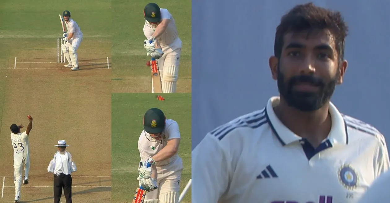 IND vs SA [WATCH]: Jasprit Bumrah castles Simon Harmer with a ripping jaffa on Day 2 of the Guwahati Test