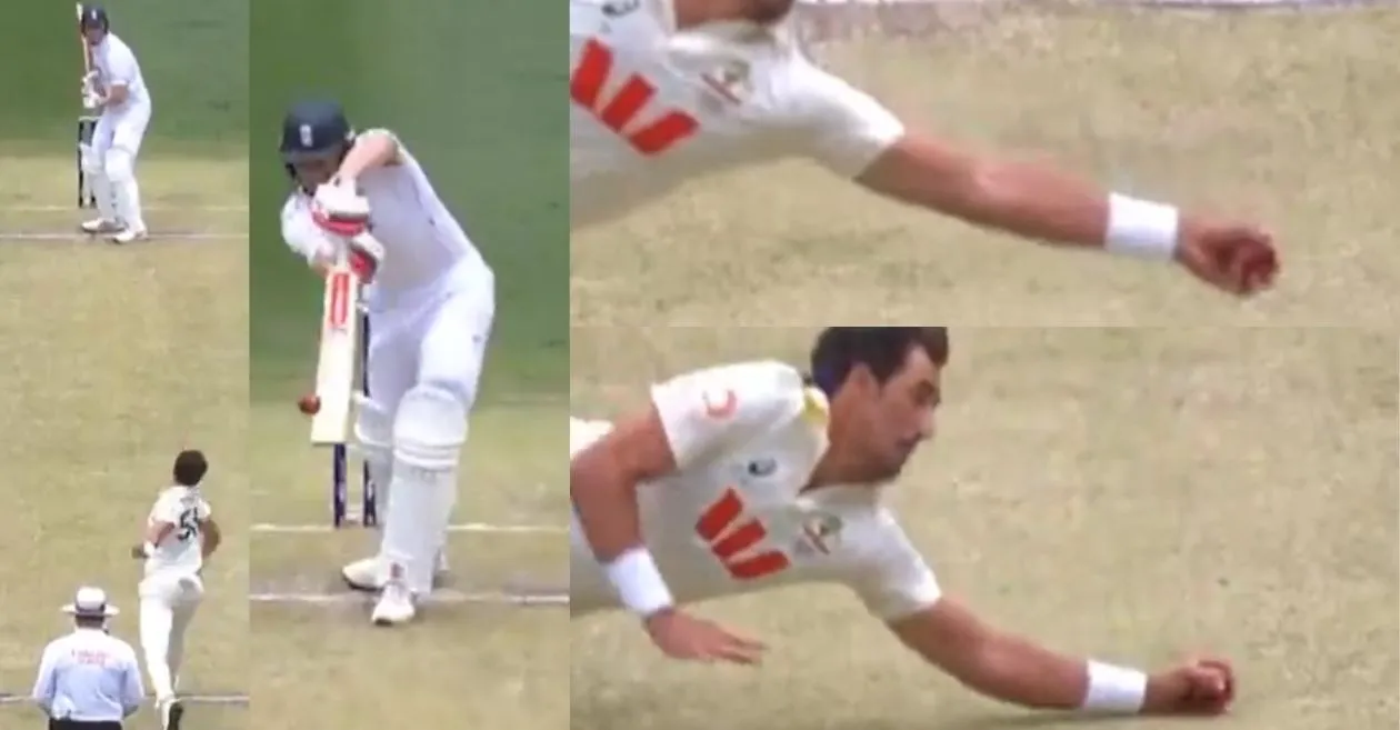 Ashes 2025-26 [WATCH]: Mitchell Starc plucks a screamer to remove Zak Crawley for another duck on Day 2 of the Perth Test