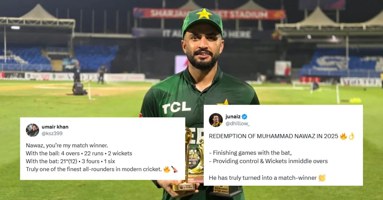 Fans react as Mohammad Nawaz leads Pakistan to a thrilling win over Zimbabwe in the T20I Tri-Series opener