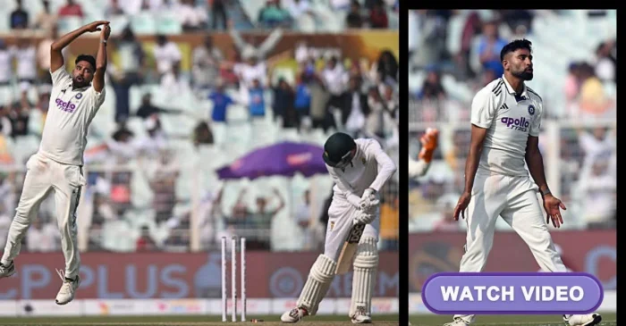 IND vs SA [WATCH]: Mohammed Siraj’s rippling delivery sends Marco Jansen packing on Day 1 of Kolkata Test