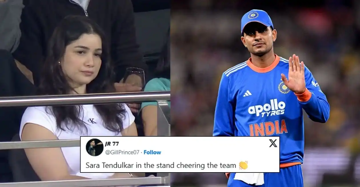 Fans react after spotting Sara Tendukar in Hobart during AUS vs IND 3rd T20I