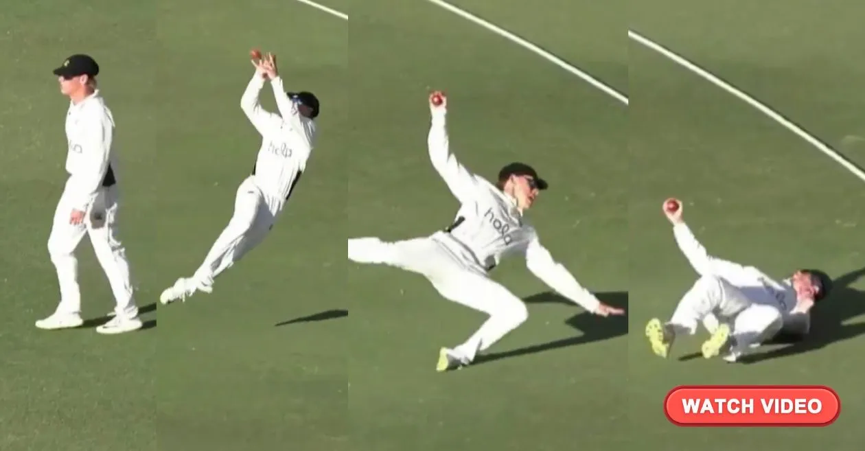 WATCH: Sensational grab from Cooper Connolly sends Michael Neser packing in Sheffield Shield match