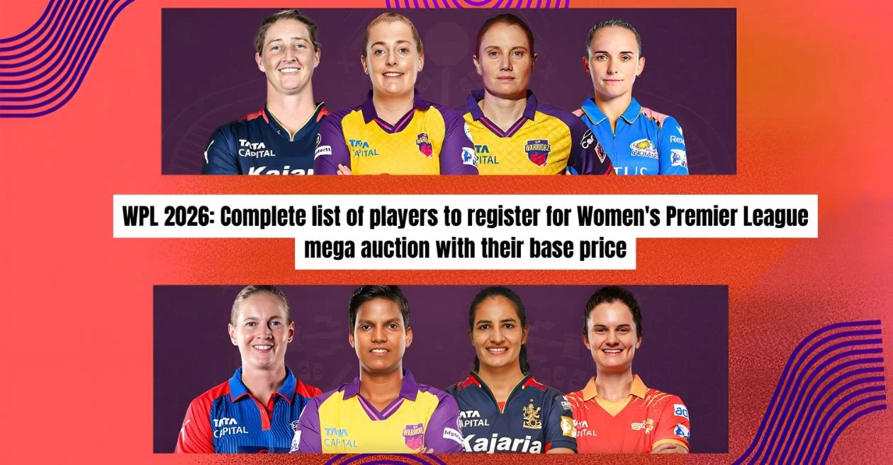 WPL 2026: Complete list of players to register for Women’s Premier League mega auction with their base price