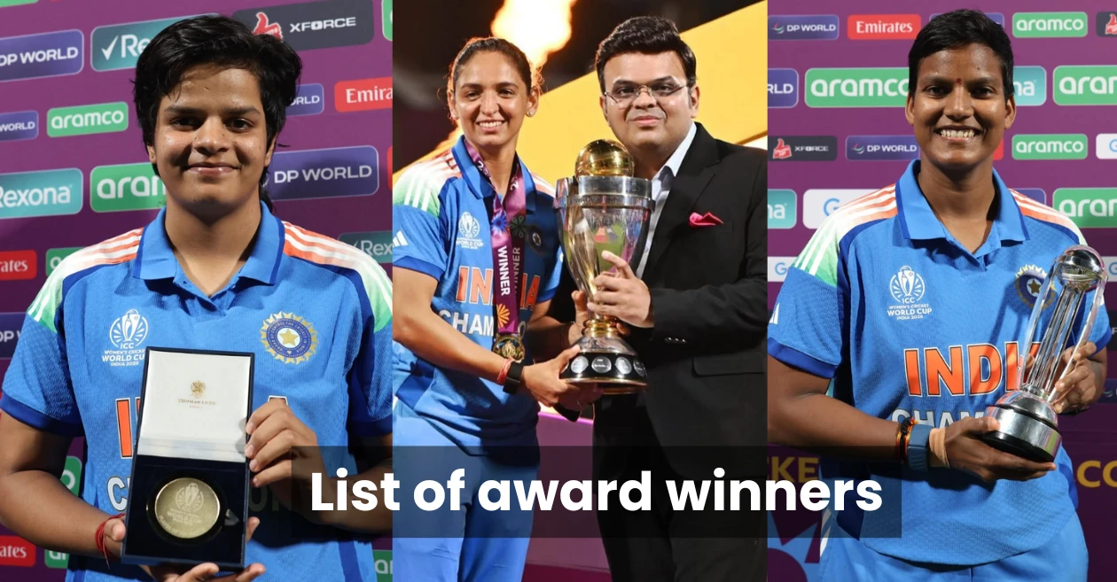 Women’s World Cup 2025 Final: Full list of award winners – From Shafali Verma to Deepti Sharma