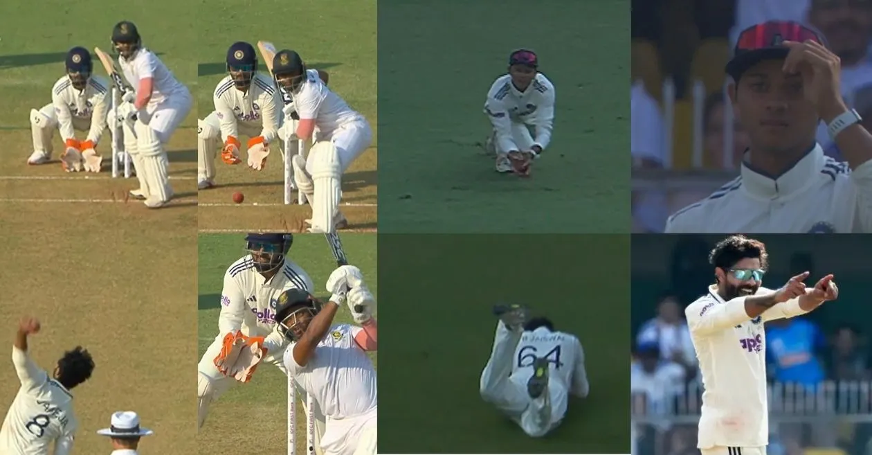 IND vs SA [WATCH]: Yashasvi Jaiswal takes a blinder to remove Temba Bavuma on Day 1 of the Guwahati Test