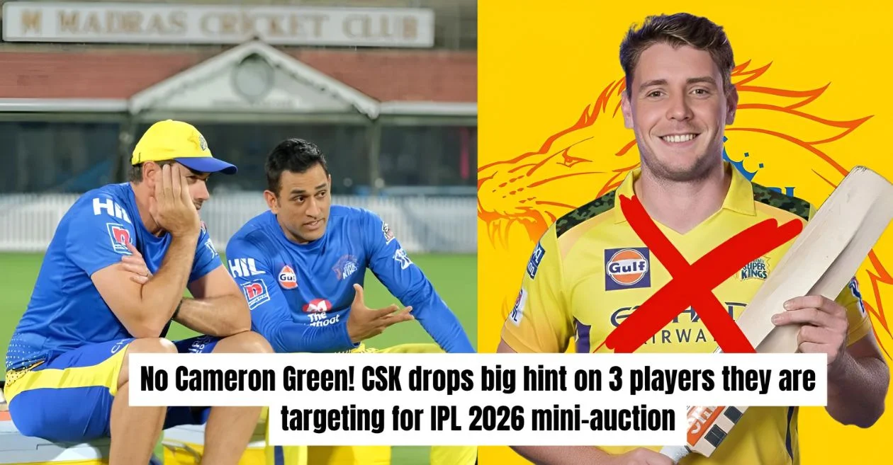 No Cameron Green! CSK drops big hint regarding Top 3 potential targets for IPL 2026 mini-auction