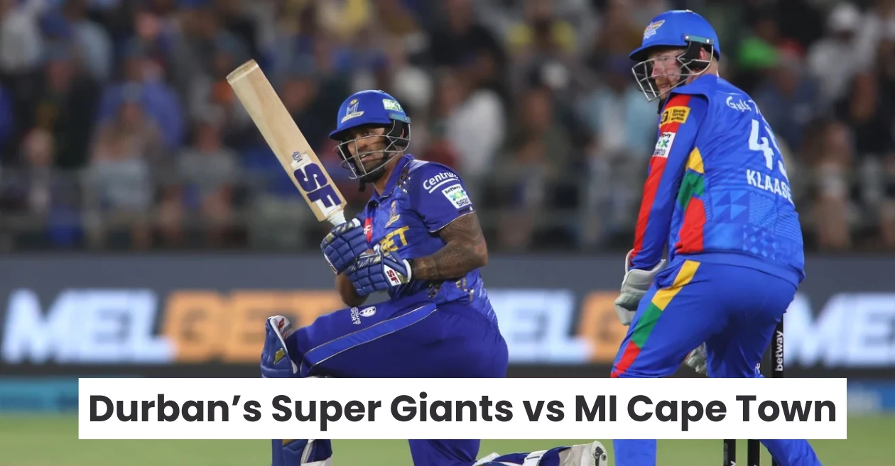 SA20 2026, DSG vs MICT Match Prediction: Who will win today’s game between Durban’s Super Giants and MI Cape Town?