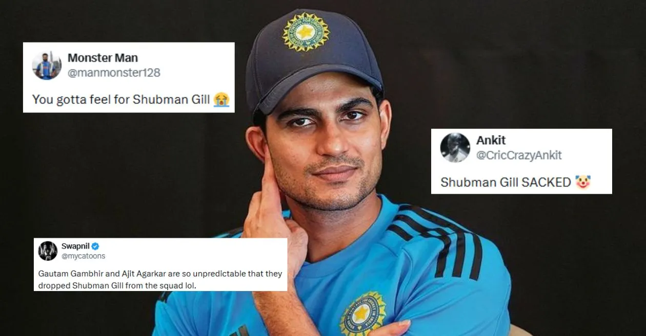 Fans left shocked as BCCI drops Shubman Gill from India’s T20 World Cup 2026 squad