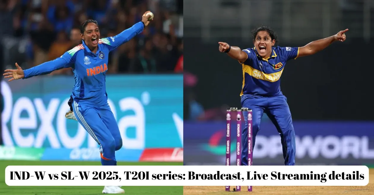 IND-W vs SL-W 2025, T20I series: Broadcast, Live Streaming details – When and where to watch in India, USA, Canada and Sri Lanka