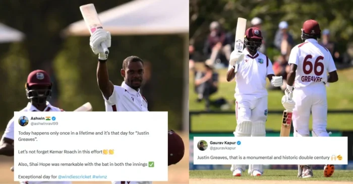 NZ vs WI: Fans go wild as Justin Greaves’ stunning double ton leads West Indies to historic draw in 1st Test against New Zealand