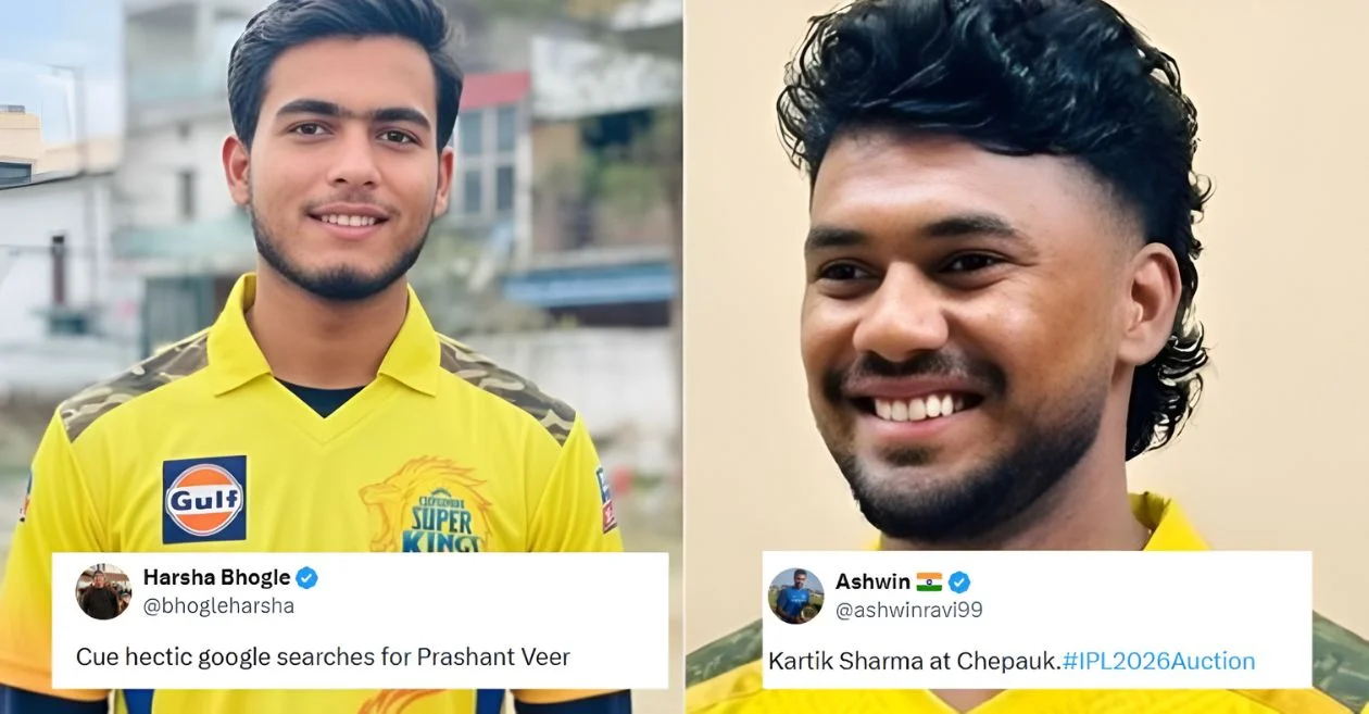 IPL 2026 Auction: Fans erupt as CSK signs Prashant Veer and Kartik Sharma at record prices; making them joint most expensive uncapped players