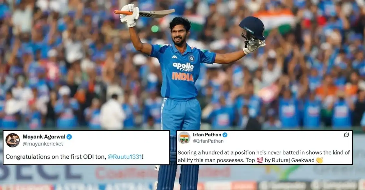 Fans go wild as Ruturaj Gaikwad slams maiden century in IND vs SA 2nd ODI at Raipur
