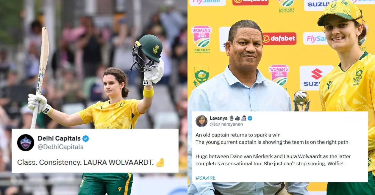 Fans react as Laura Wolvaardt’s century powers South Africa to commanding 105-run victory over Ireland in 1st T20I