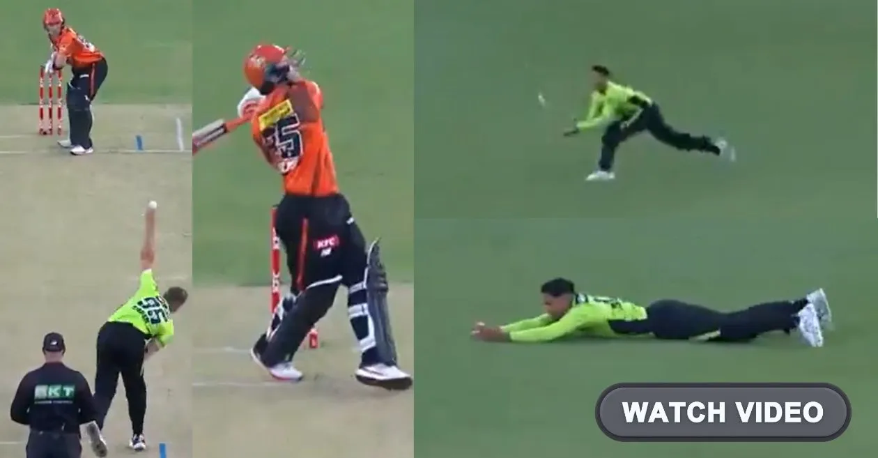WATCH: Tanveer Sangha takes a sensational diving catch to dismiss Josh Inglis in BBL|15