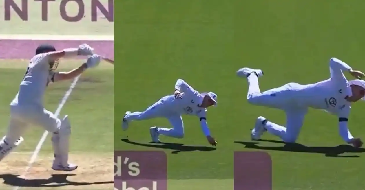 Ashes 2025-26 [WATCH]: Zak Crawley takes a one-handed blinder to dismiss Travis Head on Day 1 of Adelaide Test