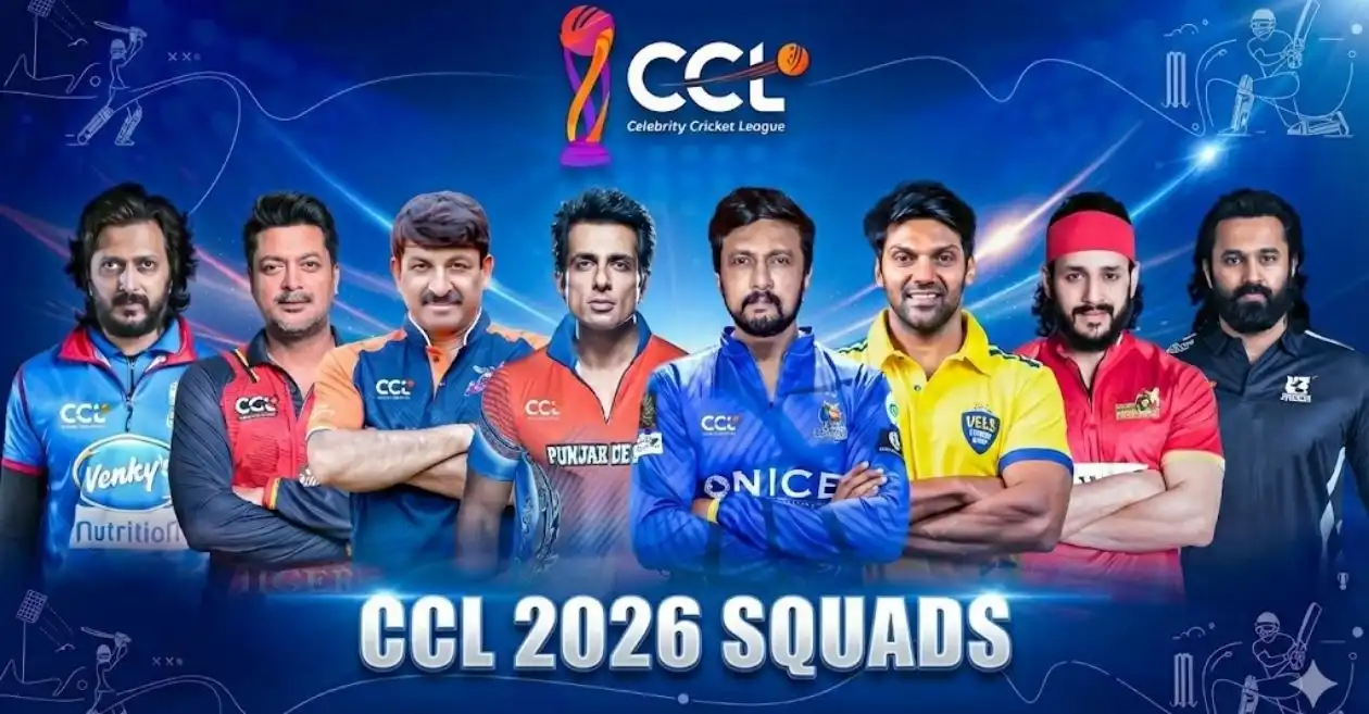 CCL 2026: Full squads for Celebrity Cricket League season 12