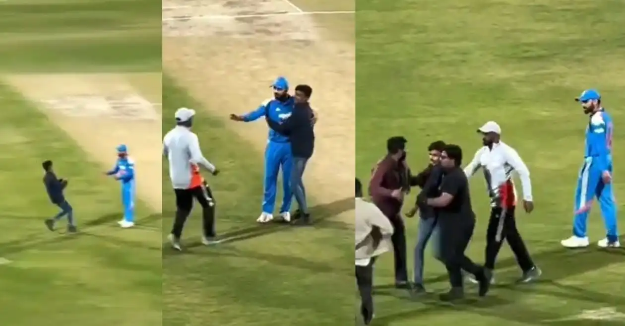 WATCH: Virat Kohli’s graceful response to a Pitch Intruder during IND vs NZ 2nd ODI