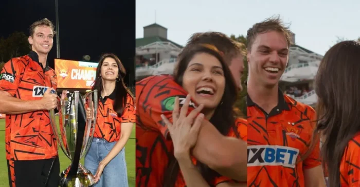 WATCH: Kavya Maran’s heartfelt hug with Tristan Stubbs as Sunrisers Eastern Cape clinch record 3rd SA20 title