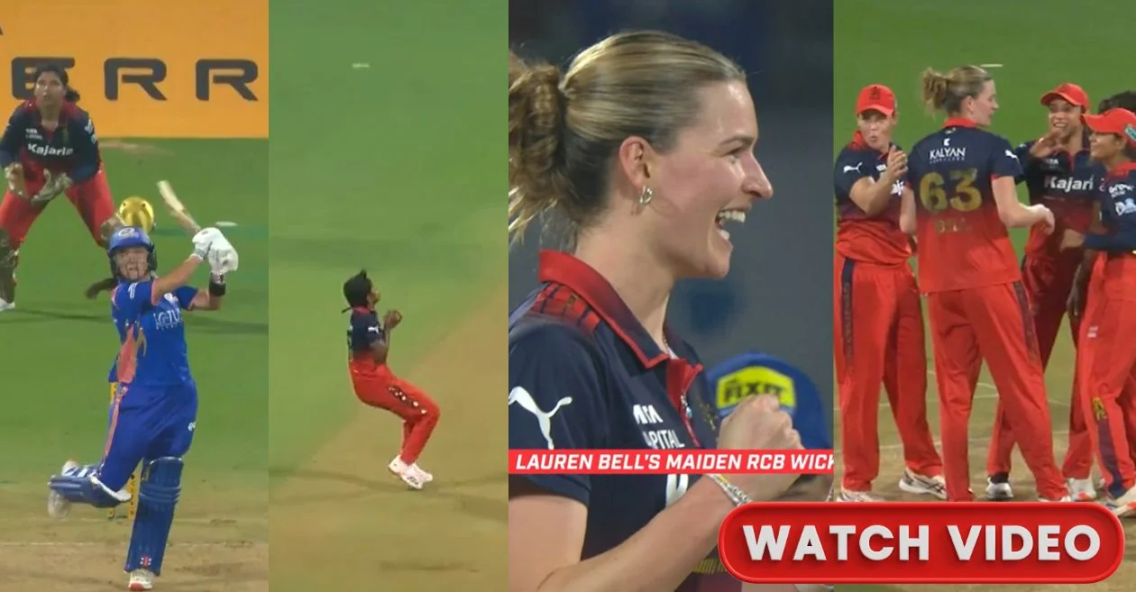 WATCH: Dream start for Lauren Bell at RCB as Amelia Kerr becomes first wicket of WPL 2026