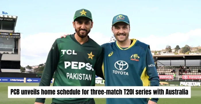Pakistan announces home fixtures for three-match T20I series against Australia ahead of World Cup 2026