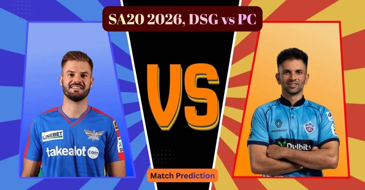 SA20 2026, DSG vs PC Match Prediction: Who will win today’s game between Durban’s Super Giants and Pretoria Capitals?