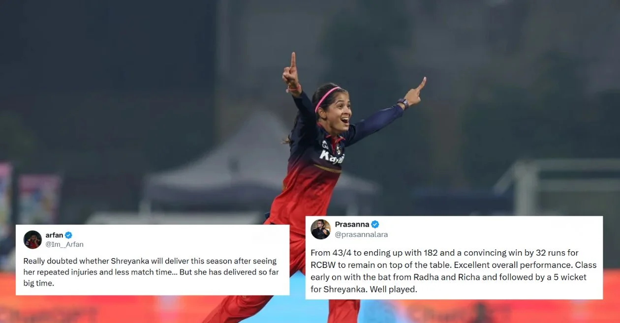 WPL 2026: Fans erupt as RCB unbeaten streak continues after Shreyanka Patil’s five-wicket haul triggers Gujarat Giants’ collapse in high-scoring chase