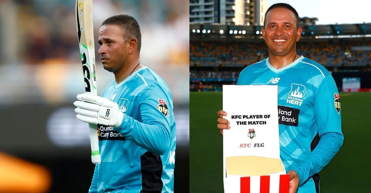 Usman Khawaja’s explosive knock cruise Brisbane Heat to an emphatic victory over Sydney Thunder in BBL|15