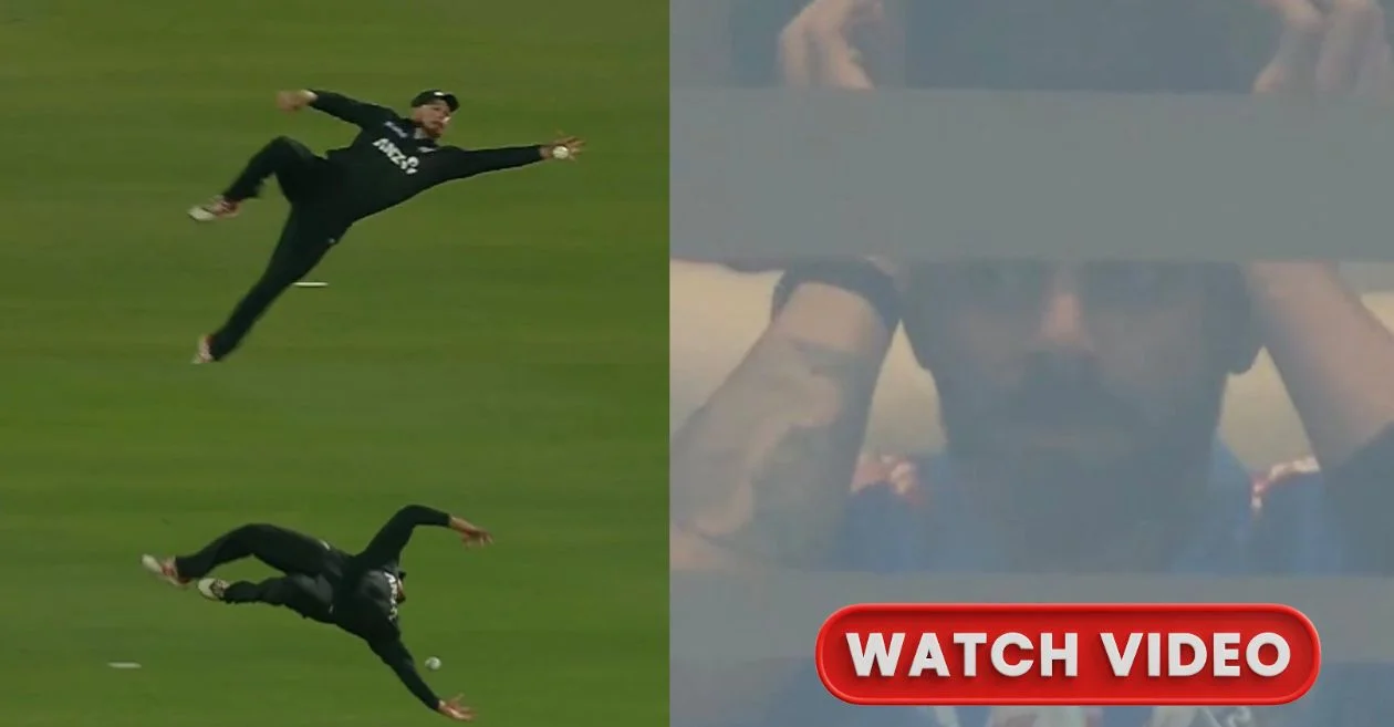 IND vs NZ [WATCH]: Virat Kohli frozen in disbelief as Glenn Phillips nearly pulls off an impossible catch to dismiss Shubman Gill during Vadodara ODI