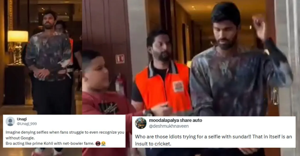 Fans react angrily online after Washington Sundar turns down a selfie and autograph request from young admirer