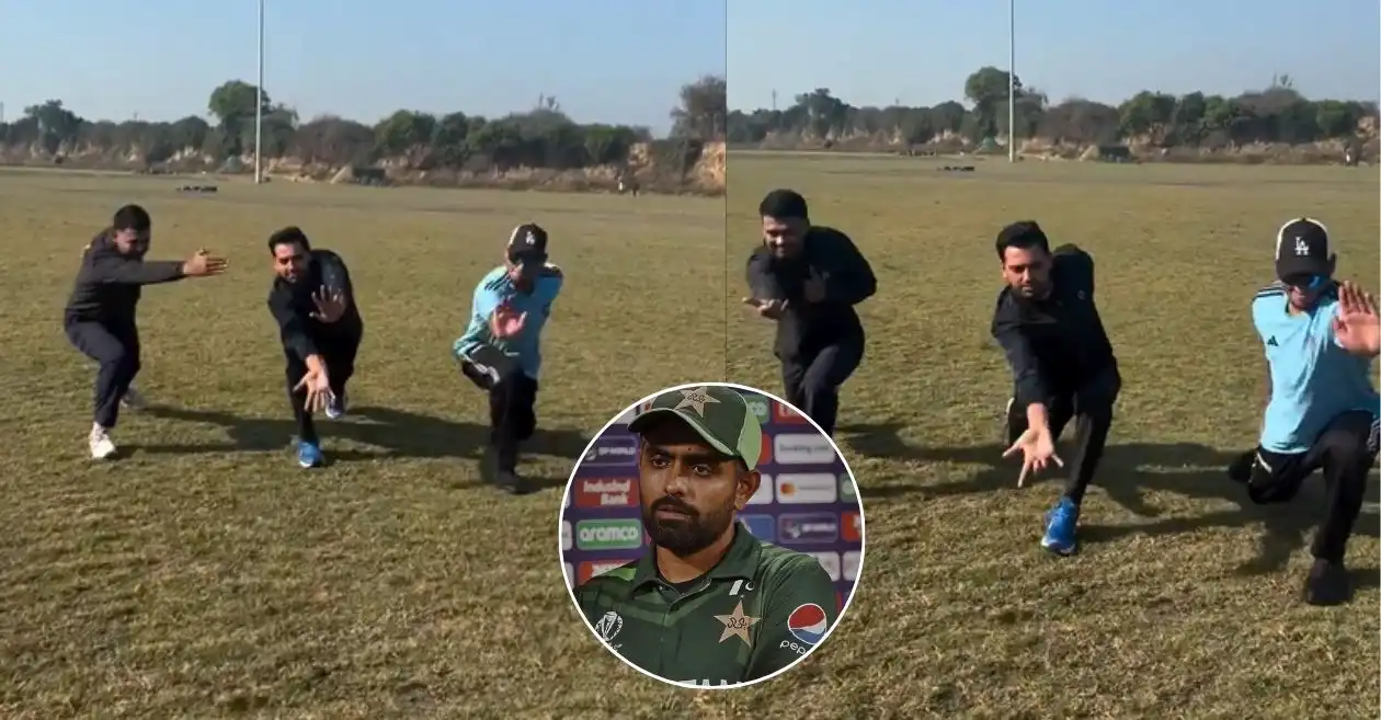 WATCH: Deepak Chahar and Rahul Chahar brutally troll Babar Azam with viral warm-up drill