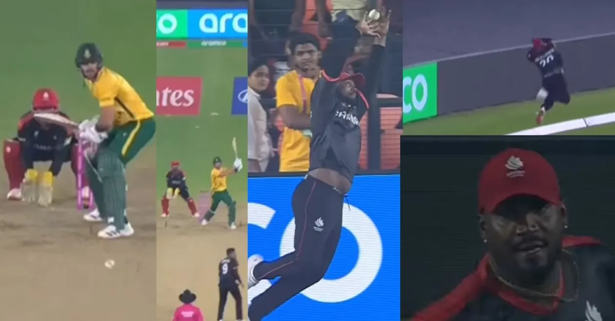 T20 World Cup 2026 [WATCH]: Dilon Heyliger grabs a stunner to remove dangerous Aiden Markram during SA vs CAN clash