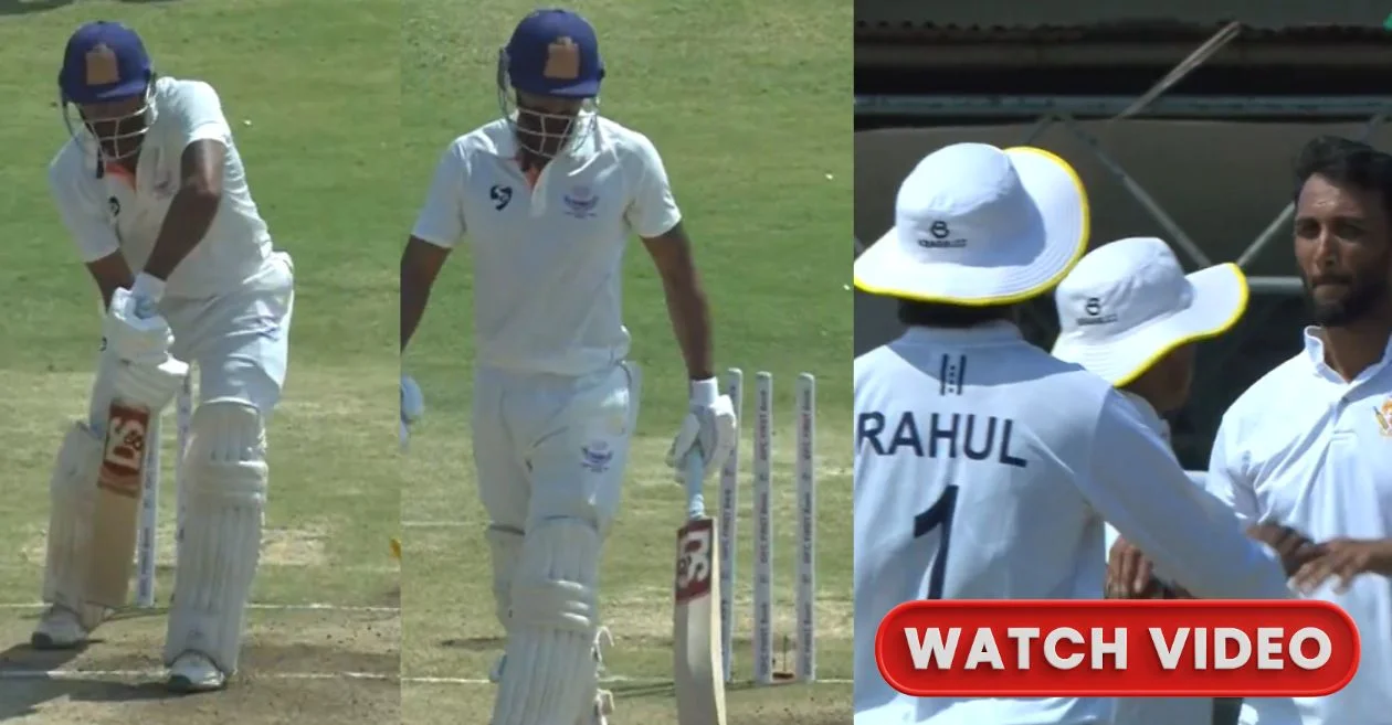 Ranji Trophy Final [WATCH]: Karnataka pacer Prasidh Krishna’s unplayable ball sends J&K skipper Paras Dogra packing on Day 4