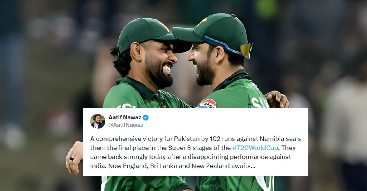 Fans erupt as Sahibzada Farhan and Shadab Khan power Pakistan into T20 World Cup 2026 Super 8 stage with ruthless win over Namibia