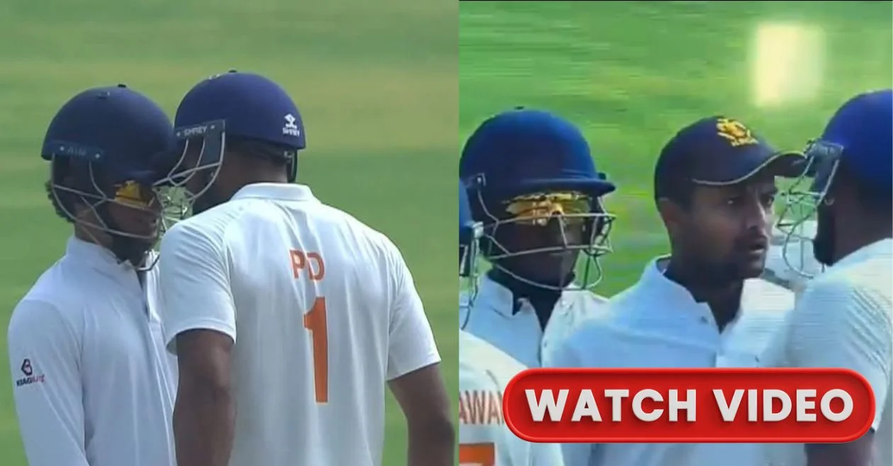 Ranji Trophy Final [WATCH]: J&K captain Paras Dogra headbutts Karnataka fielder, Mayank Agarwal steps in to defuse tense moment