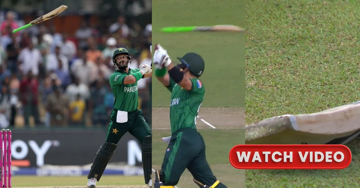 T20 World Cup 2026 [WATCH]: Sahibzada Farhan’s bat slips and goes airborne in bizarre on-field moment during PAK vs NAM clash