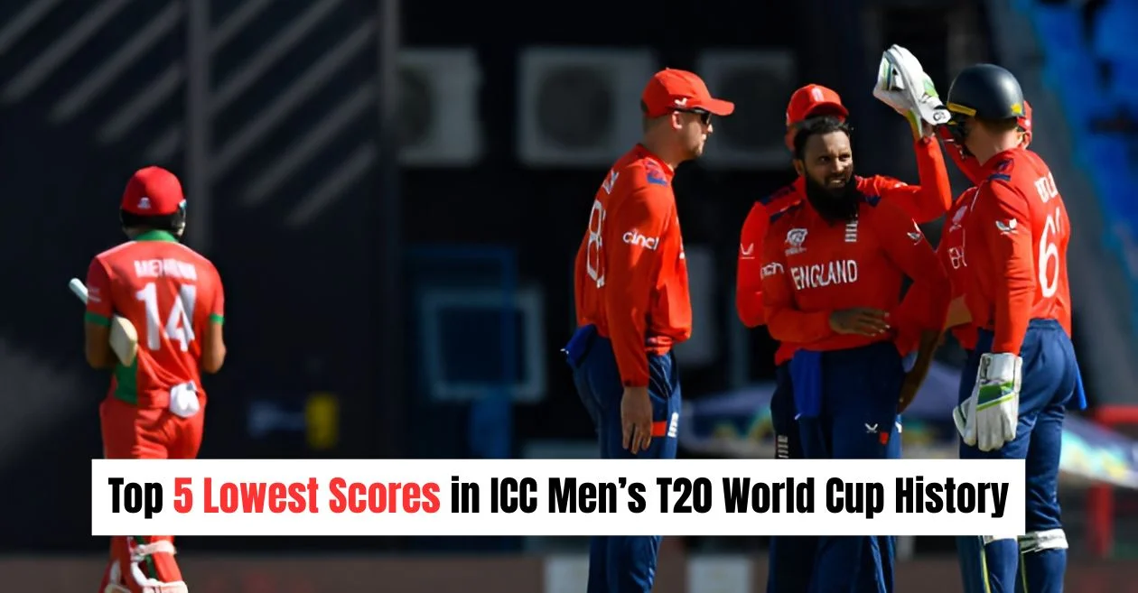 Top 5 lowest totals in ICC Men’s T20 World Cup history
