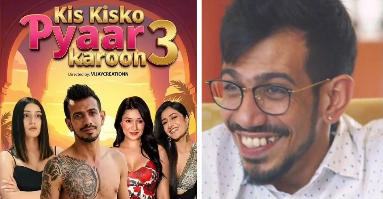 Yuzvendra Chahal reacts joking after ‘Kis Kisko Pyaar Karoon 3’ poster links him with RJ Mahvash, Shefali Bagga and Dhanashree Verma