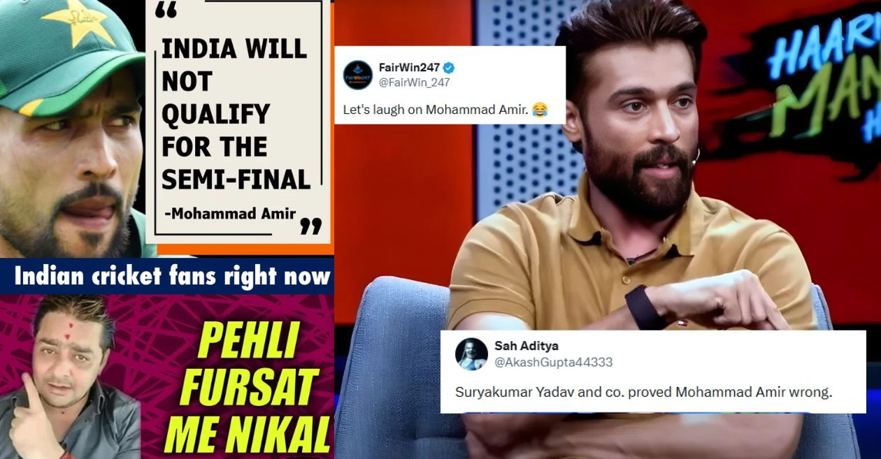 “Pehli fursat me nikal…”: Fans troll Mohammad Amir as India storm into T20 World Cup 2026 semi-final